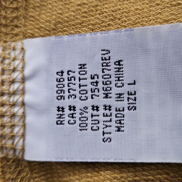 Billabong Woman's Mustard Hoodie. Length 28". Size L - Picture 4 of 4